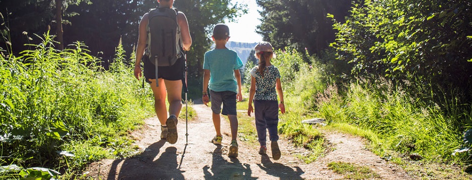 Long weekend family hike